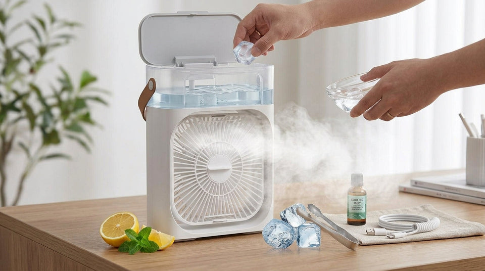 FrostBreeze Pro – 3-in-1 Portable Air Cooler & Personal Mist Fan